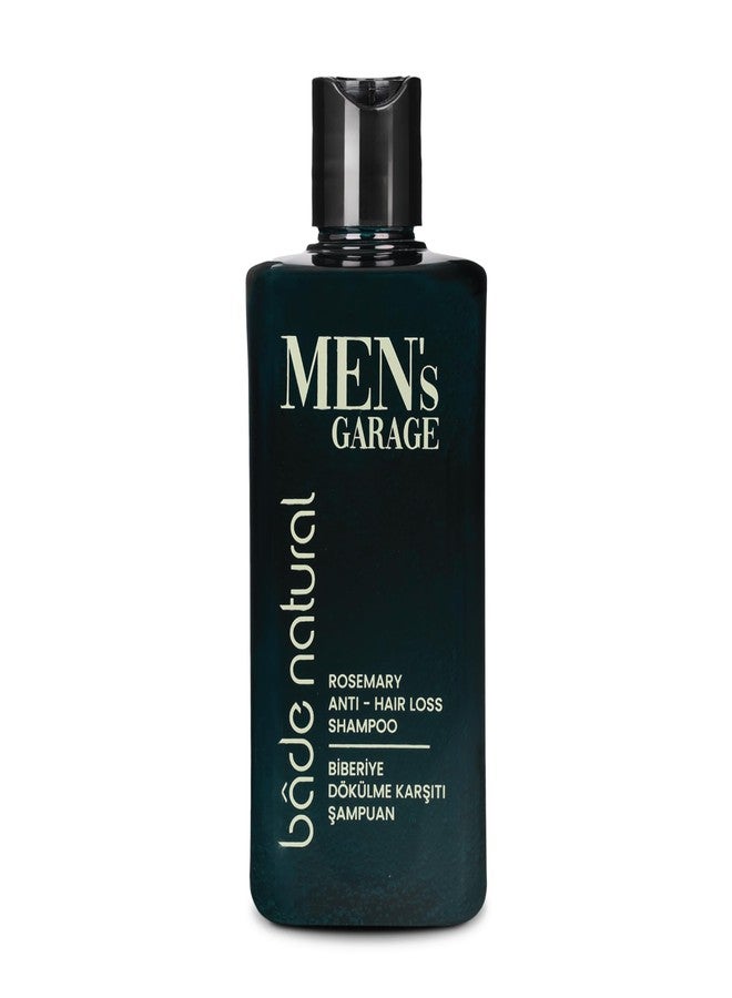 Bade Natural Men’s Garage Rosemary Hair Strengthening Shampoo – 10.14 fl oz (300 mL) – Anti-Hair Loss Formula with Biotin, Aloe Vera & Herbal Extracts - Image 1